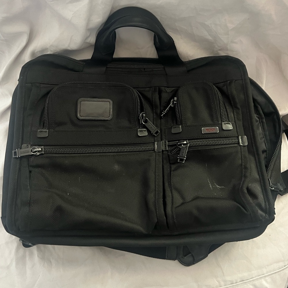 Tumi Alpha 3 Briefcase Laptop Black Ballistic Nylon Bag $650 - Picture 13 of 13